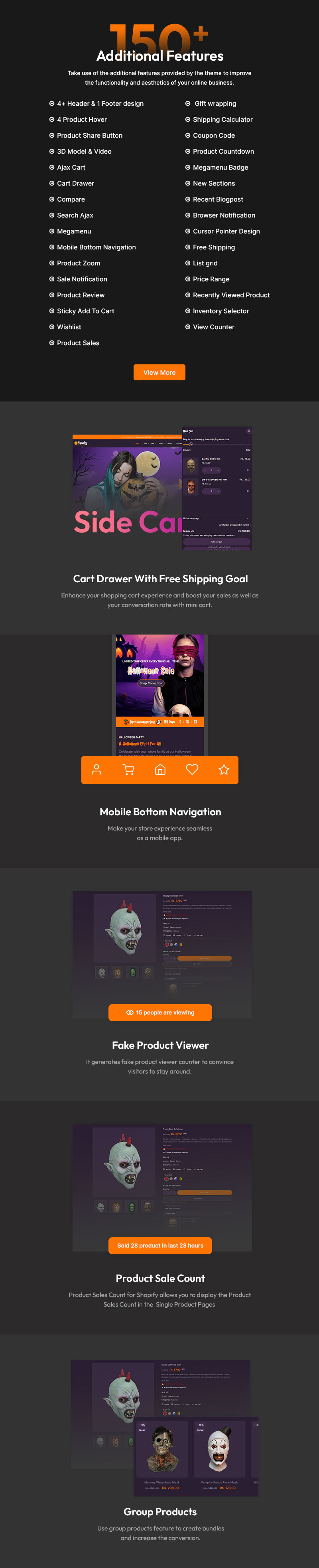 Spooky – Il tema Shopify che dà vita ad Halloween - Caratteristiche Immagine 4