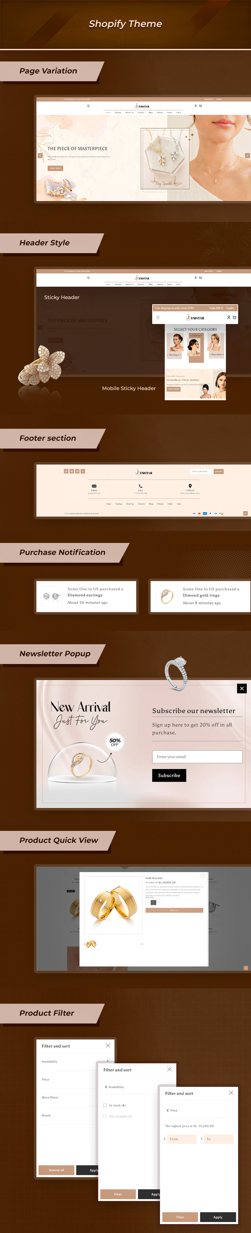 Jemstar Jewelary - Multipurpose Premium Shopify 2.0 Theme - Features Image 1