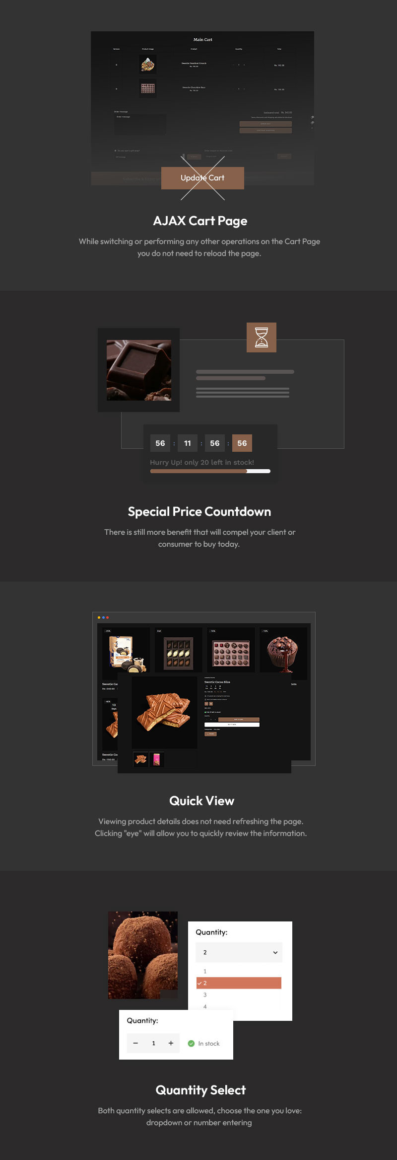 Sweetie – Un thème Shopify au design exquis pour les boulangeries et les pâtisseries - Caractéristiques de l’image 6