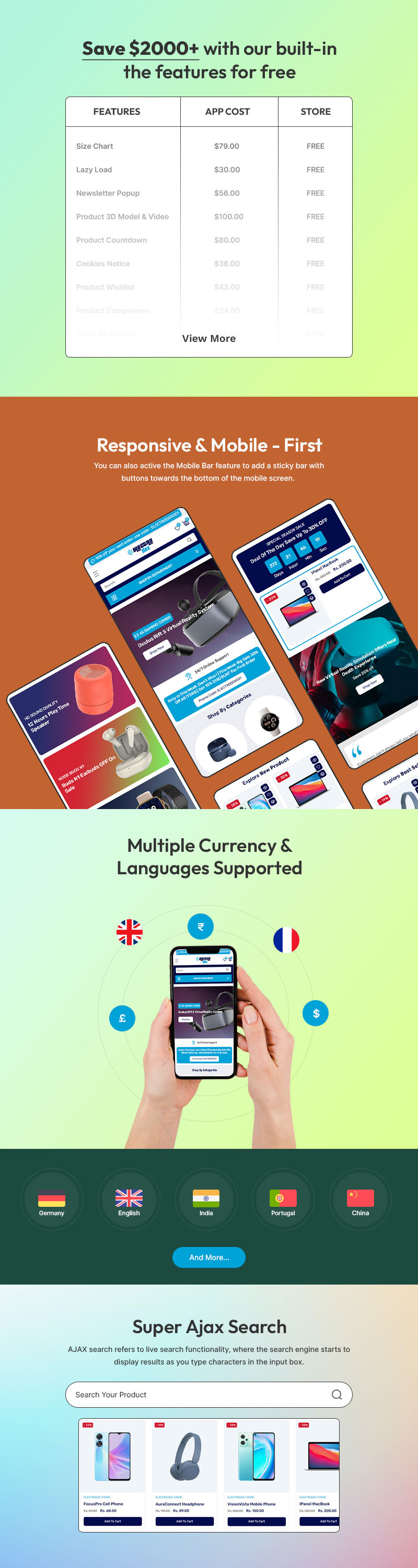 Electrodox – Un tema Shopify ad alte prestazioni per negozi di elettronica, gadget e tecnologia - Caratteristiche Immagine 2