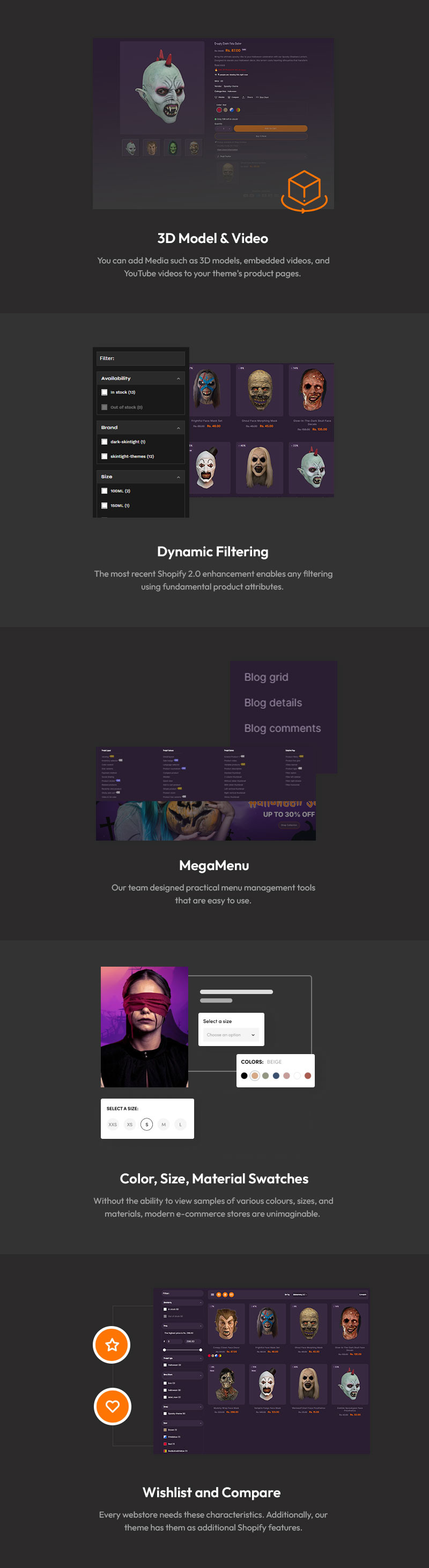 Spooky – Il tema Shopify che dà vita ad Halloween - Caratteristiche Immagine 5