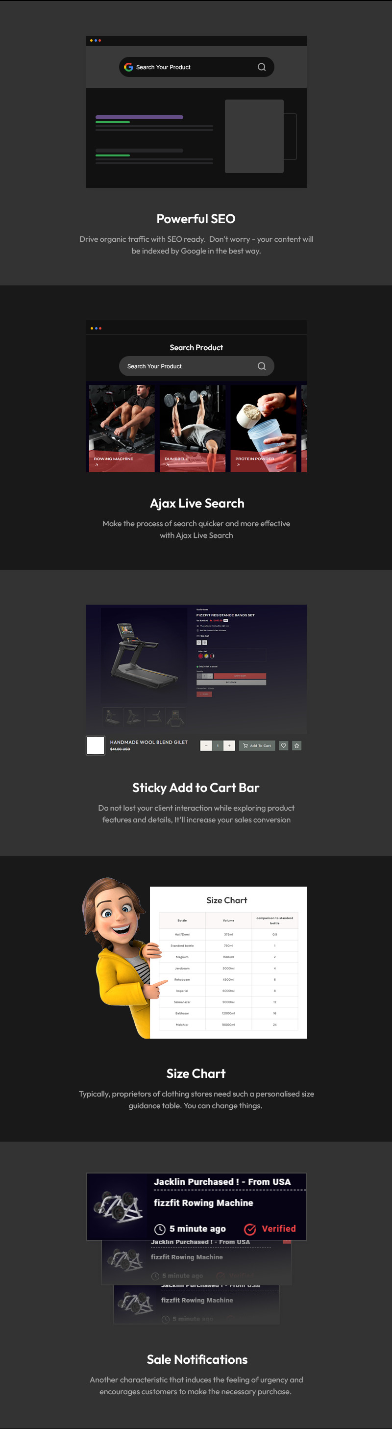 FizzFit – Minimalistyczny i wielofunkcyjny motyw Shopify dla fitnessu i siłowni 2.0 - Obraz funkcji 3