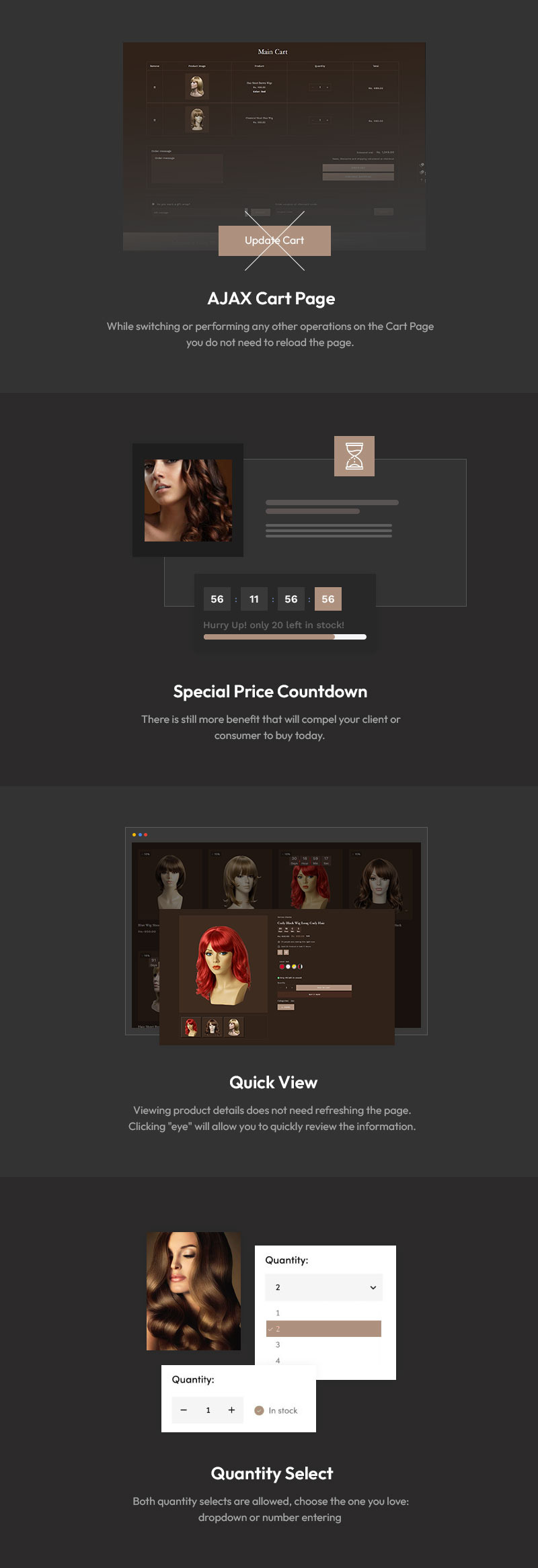 Vertex – The Pinnacle Shopify Theme for Hair Wigs & Extensions - Features Image 6
