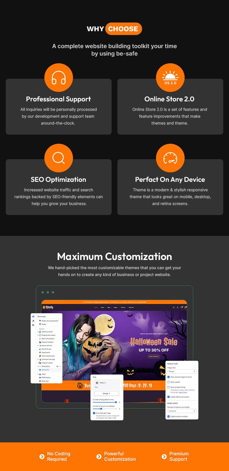 Spooky – Il tema Shopify che dà vita ad Halloween - Caratteristiche Immagine 1
