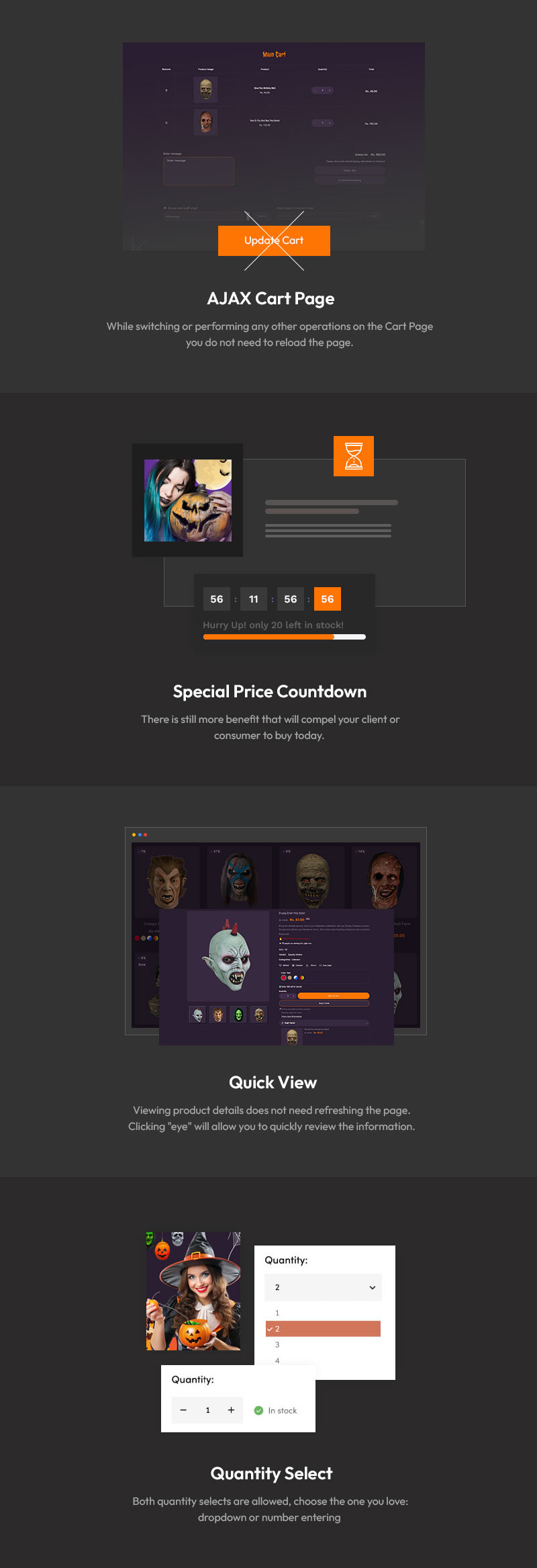 Spooky – Il tema Shopify che dà vita ad Halloween - Caratteristiche Immagine 6