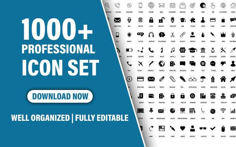 1000+ Professional Icon Set Bundle - Features Image 2