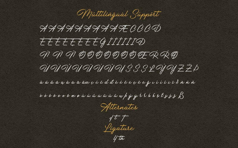 Junethes - Stylish Signature Font - Features Image 2