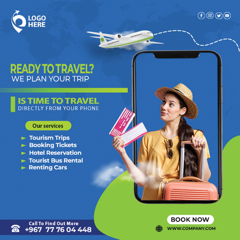 Modern reisbureau flyer sjabloon - reis - reizen - toerisme - andere - Features Image 6