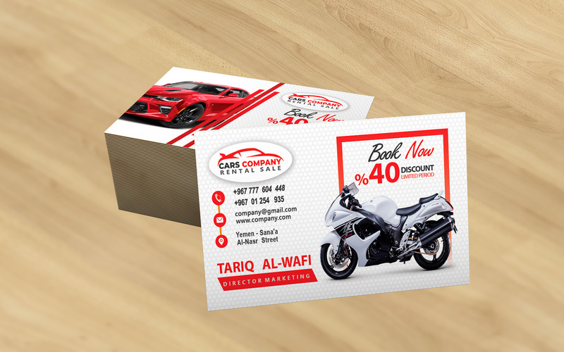 Auto Repair Business Card Template - Red - Features Image 2
