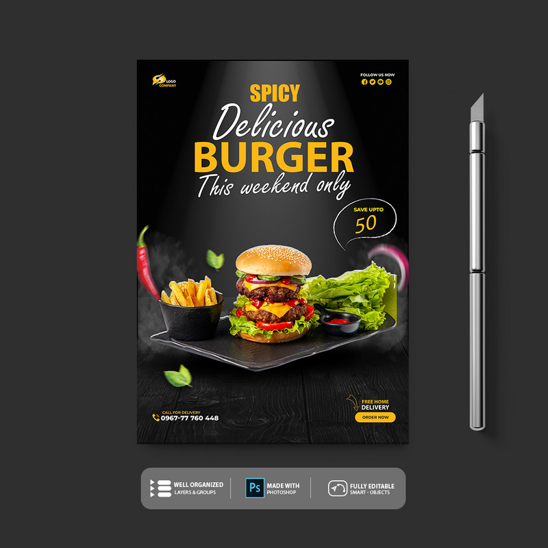 Fast Food Restaurant Menu Flyer Another Template - Features Image 3