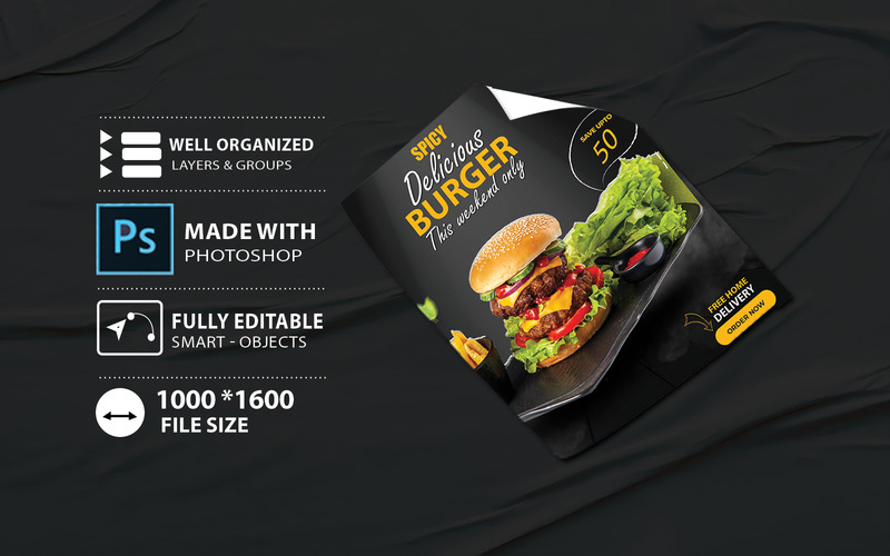 Fast Food Restaurant Menu Flyer Another Template - Features Image 1