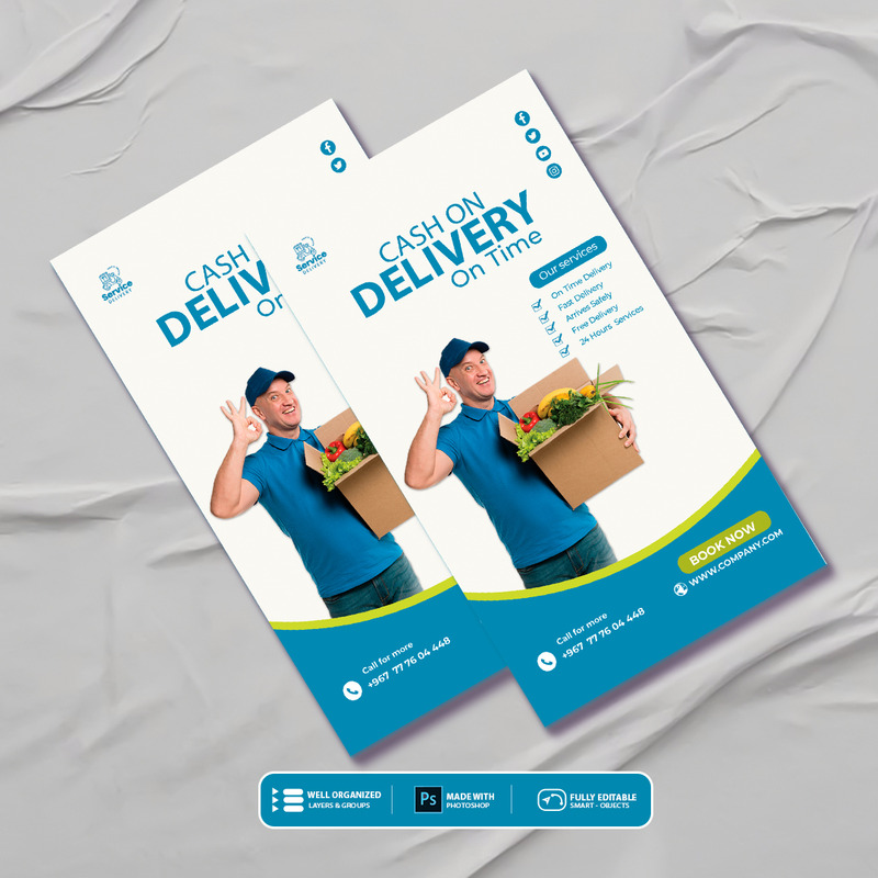 送货服务公司标识设计模板 - Features Image 3