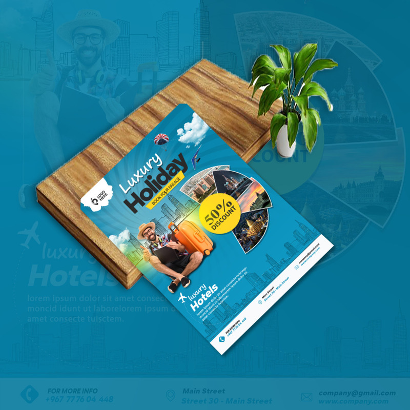 Modèle de Flyer d'agence de voyage - Un autre modèle - Caractéristiques de l’image 2