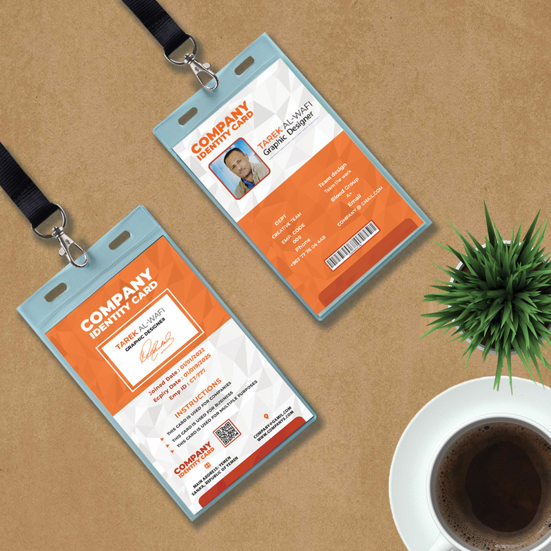 Orange Corporate Identity Card Design - Features Image 2