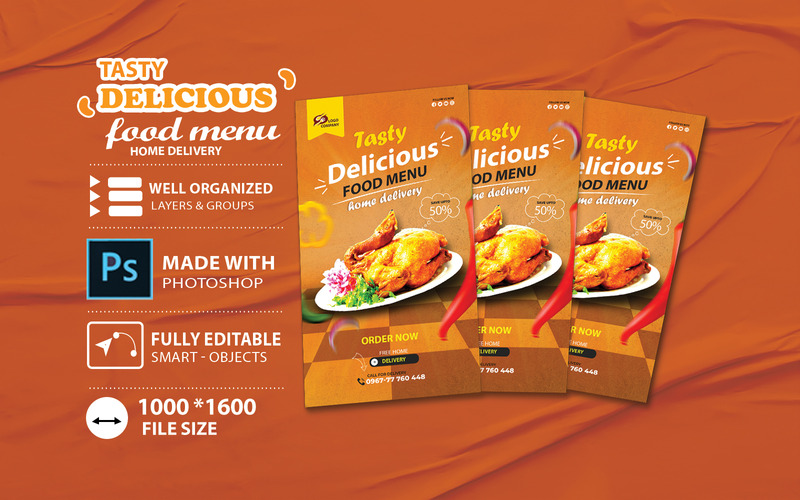 Another Fresh Chicken Meat Menu Restaurant Template - Features Image 4