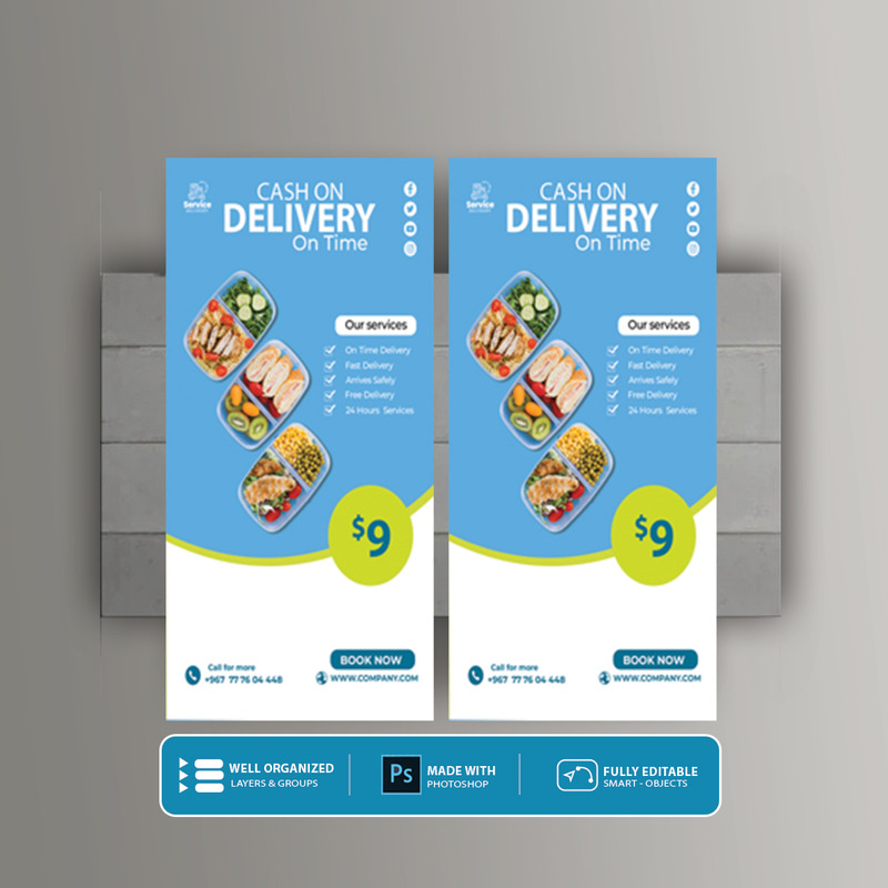 Шаблон фирменного стиля компании службы доставки - Another Flyer DL - Features Image 2