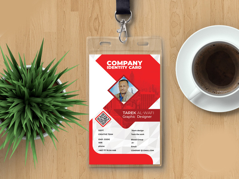 ID Card template - For Companies And Businesses - Red - Features Image 3