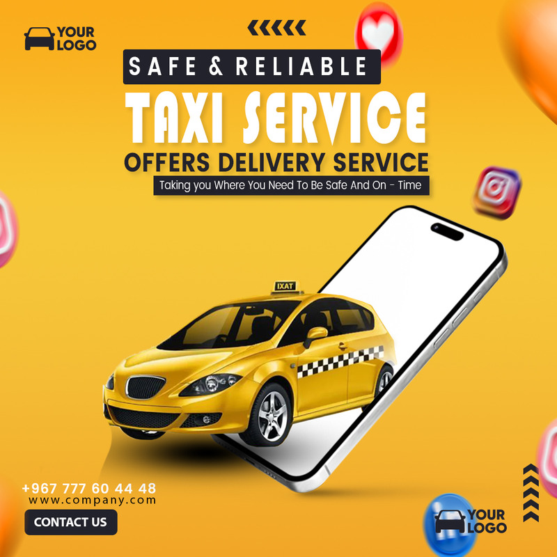 Taxi Rental Flyer Template #422955 - TemplateMonster