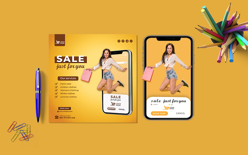 Flyer Template - Sell The Latest Fashion And Fashion - Features Image 1