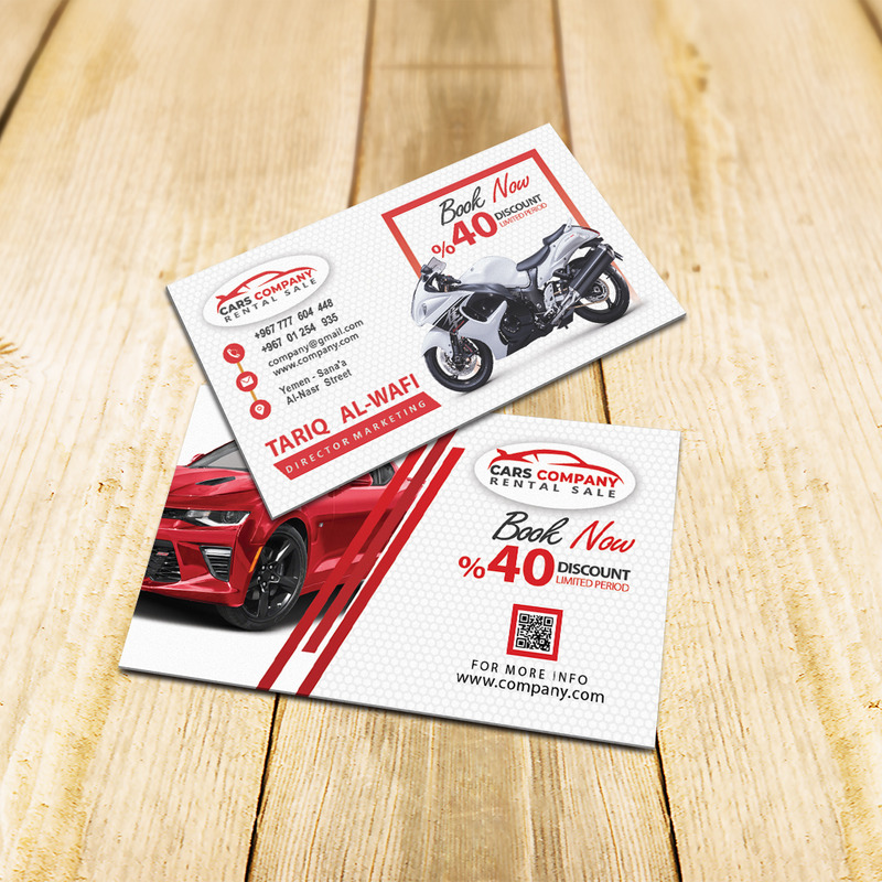 Auto Repair Business Card Template - Red - Features Image 3