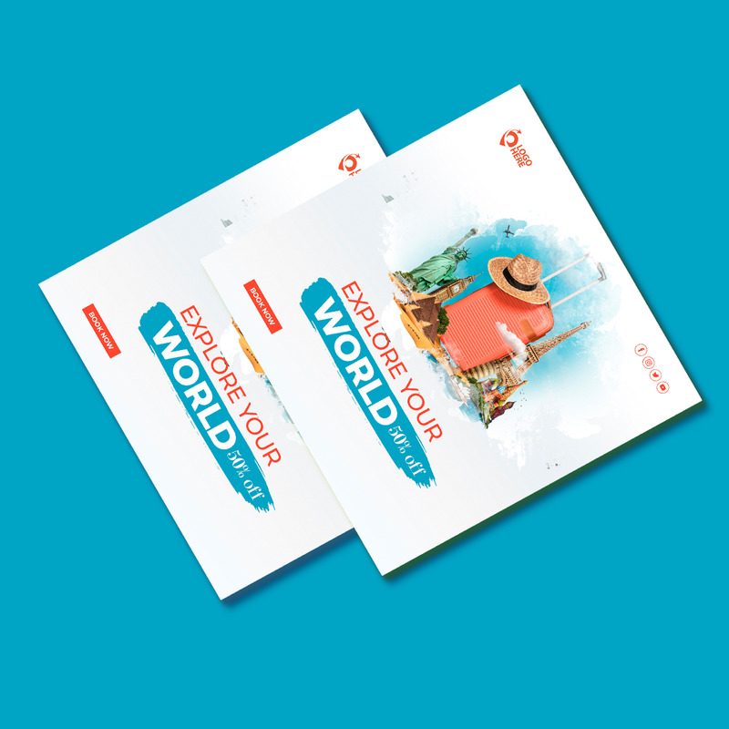 Modèle de Flyer d'agence de voyage touristique - Caractéristiques de l’image 1