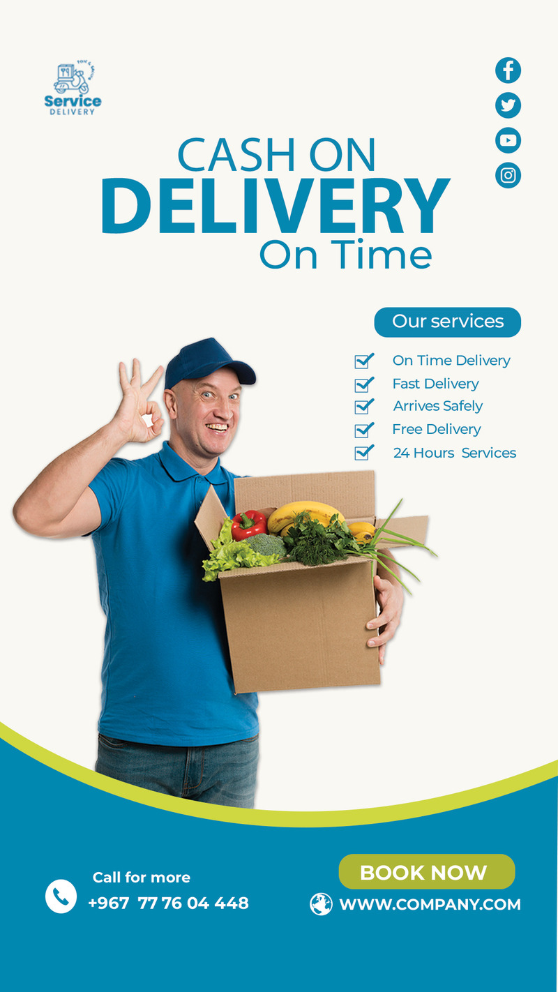 Delivery Service Company Identity Design Template