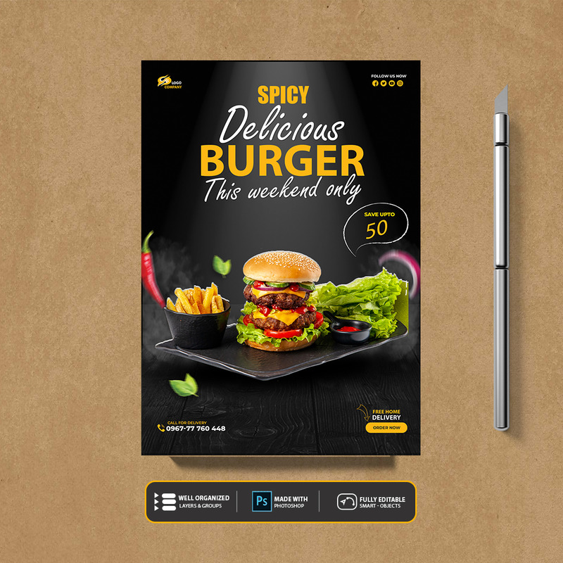 Fast Food Restaurant Menu Flyer Another Template - Features Image 6