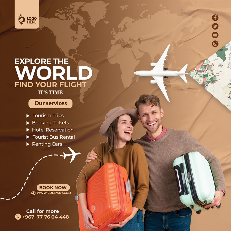 Conception de flyers pour une agence de voyages et de tourisme - Caractéristiques de l’image 7