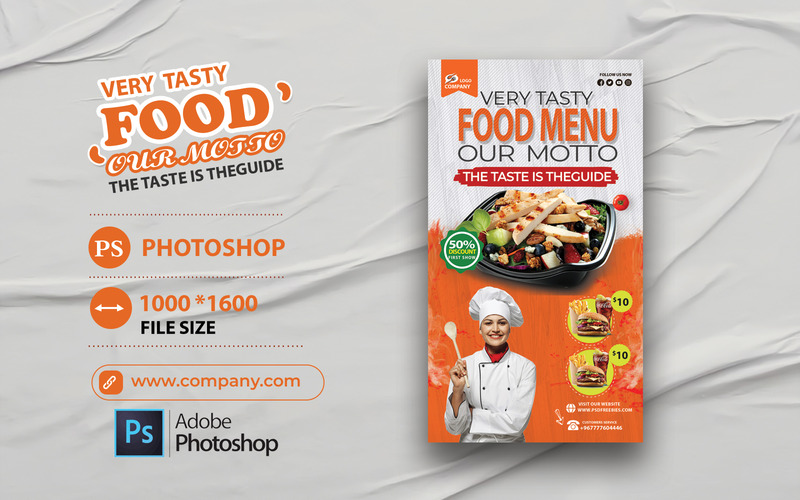 Fast Food Restaurant Menu Banner Another - Features Image 1