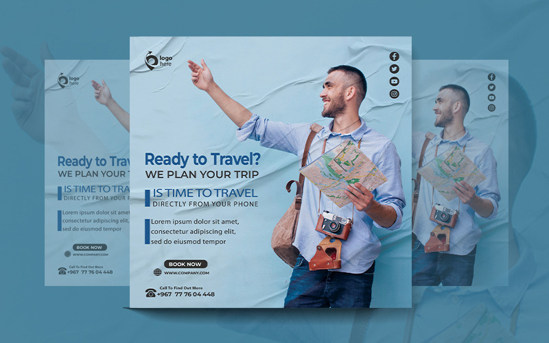 Tourist Travel Agency Flyer Template - Another - Features Image 1