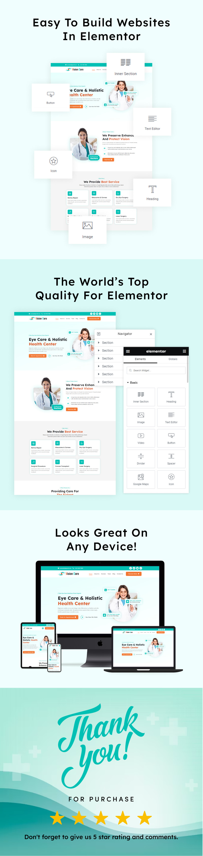 Vision Care - Eye Checkup Clinic Elementor Template Kit - Features Image 2