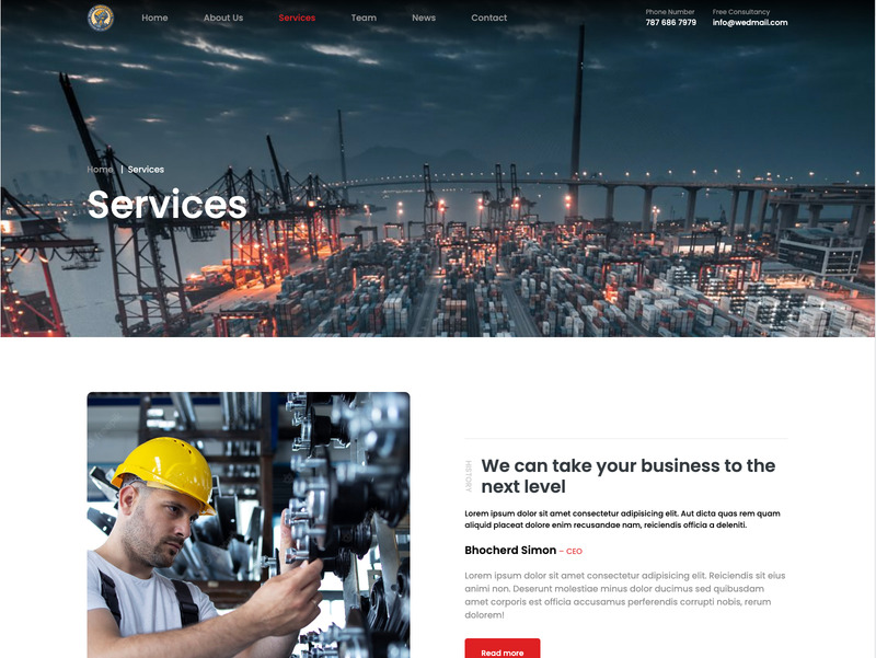 Construction - Responsive WordPress Themplates for Construction, Business - Features Image 1