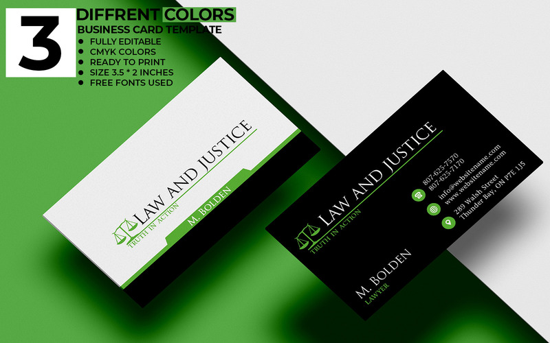 Creative Orange and black Business Card Template - Features Image 1