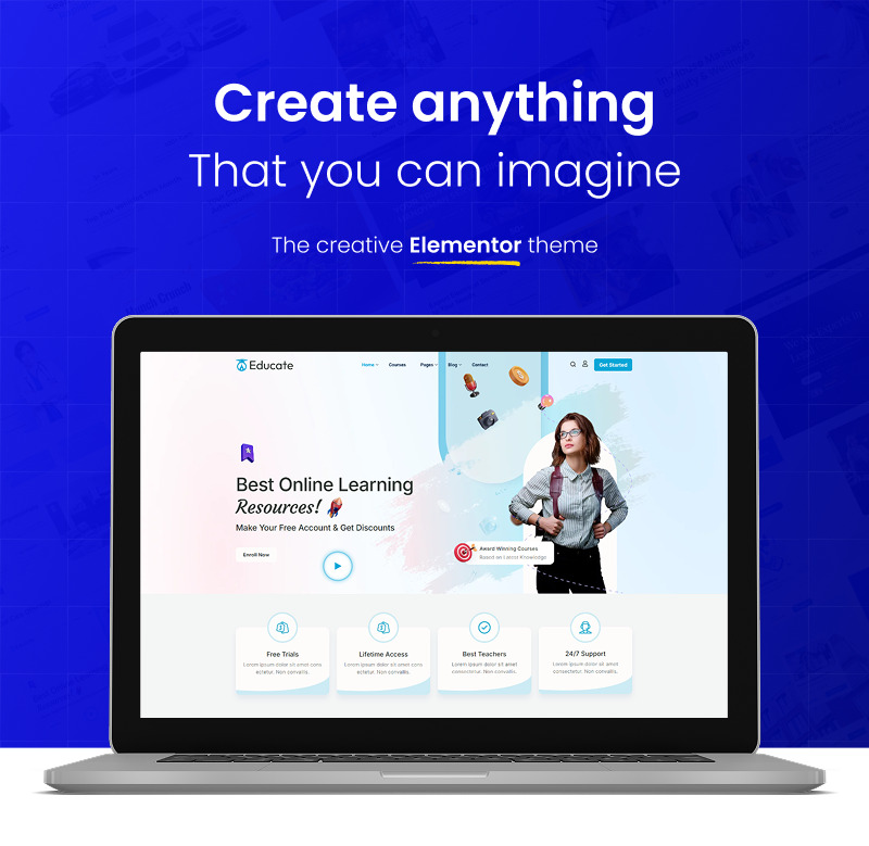 Zentro – Creative Multipurpose WordPress Theme with Elementor Page Builder - Features Image 2
