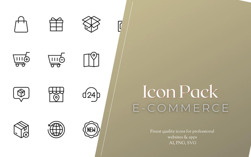 Big E-Commerce / Shopping Icon Set - Features Image 1