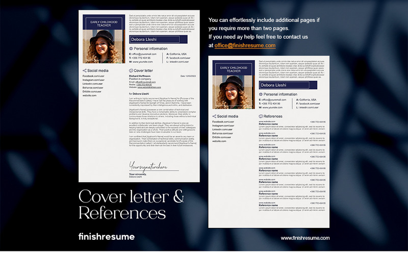 Childhood teacher resume template | Finish Resume - Features Image 3