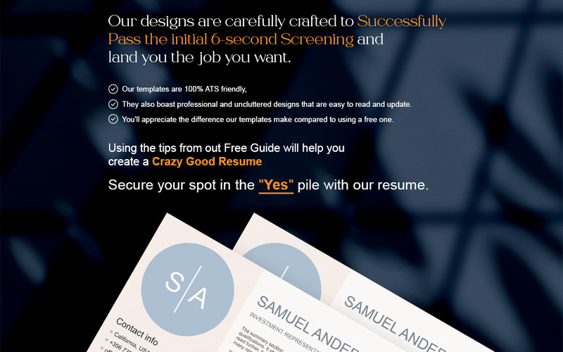 Investment representative Resume Template | Finish Resume - Features Image 9