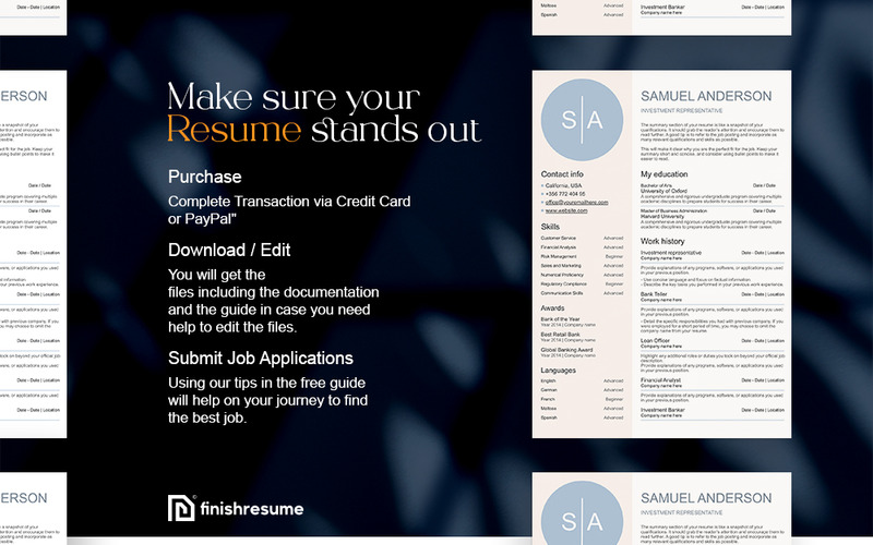 Investment representative Resume Template | Finish Resume - Features Image 10
