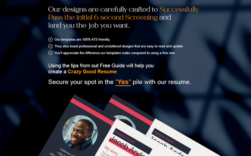 Szablon CV Eksperta Analytics | Zakończ CV - Obraz funkcji 9