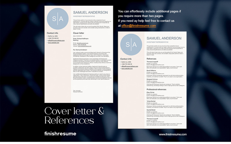 Investment representative Resume Template | Finish Resume - Features Image 3