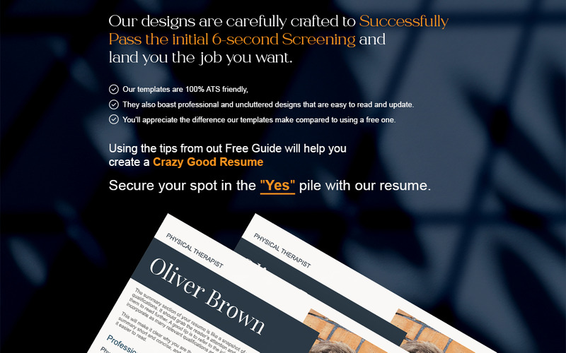 Physical therapist Resume Template | Finish Resume - Features Image 9