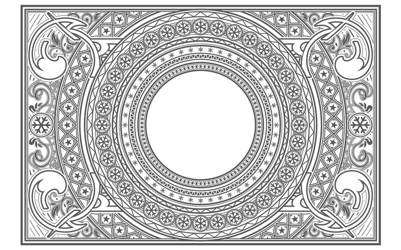 Rectangle Ornamental Frames in Vector - Features Image 4