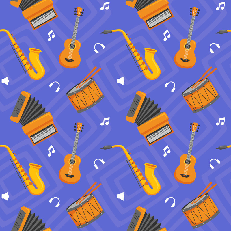 Modello senza cuciture dello strumento musicale - Caratteristiche Immagine 3