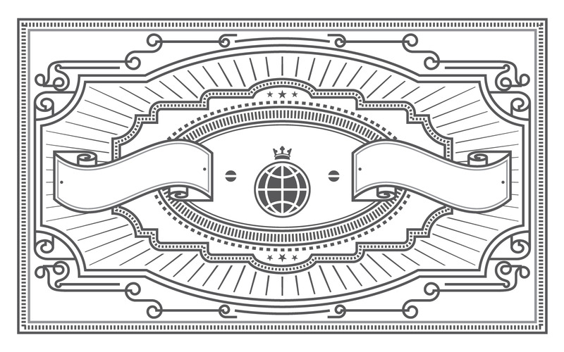 Rechthoek Vintage Badges in Vector - Features Image 1