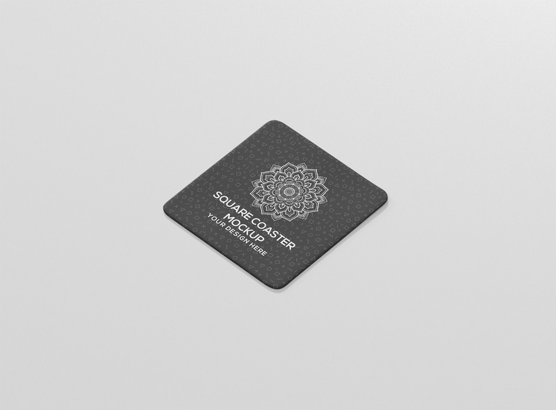 Round Corner Square Coaster Mockup - Features Image 6