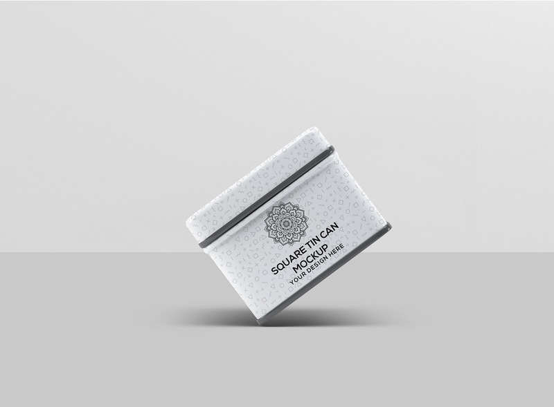 Small Square Tin Can Mockup - Features Image 6