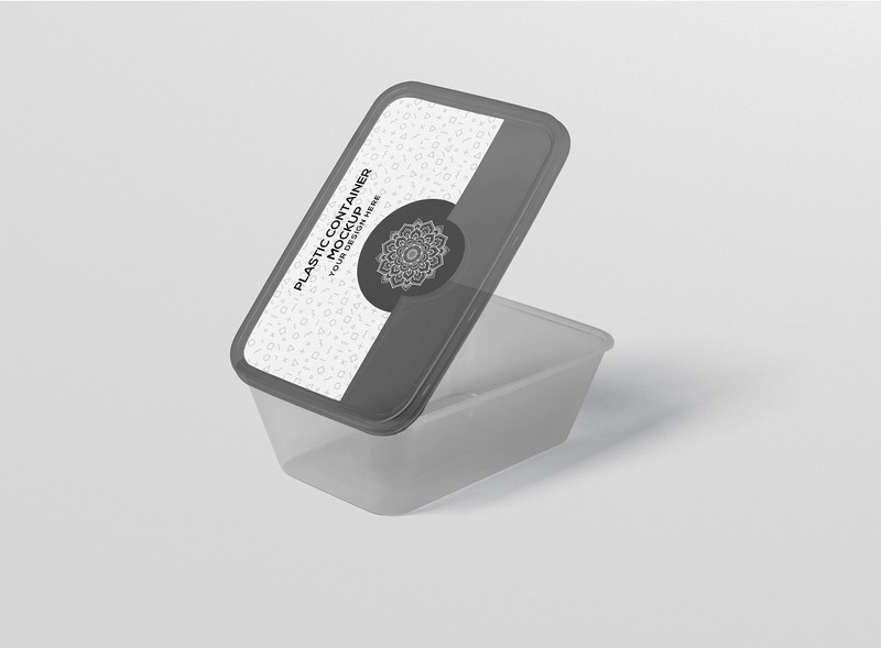 Rectangular Plastic Container Mockup - Features Image 4