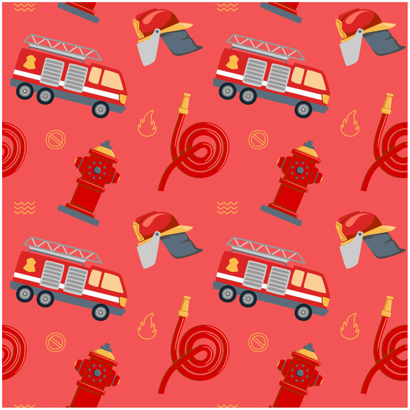 Firefighter Seamless Pattern - Features Image 2