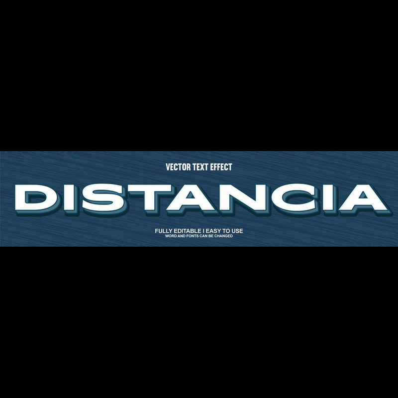 Distancia Fully Editable Vector 3D Text Effect - Features Image 1