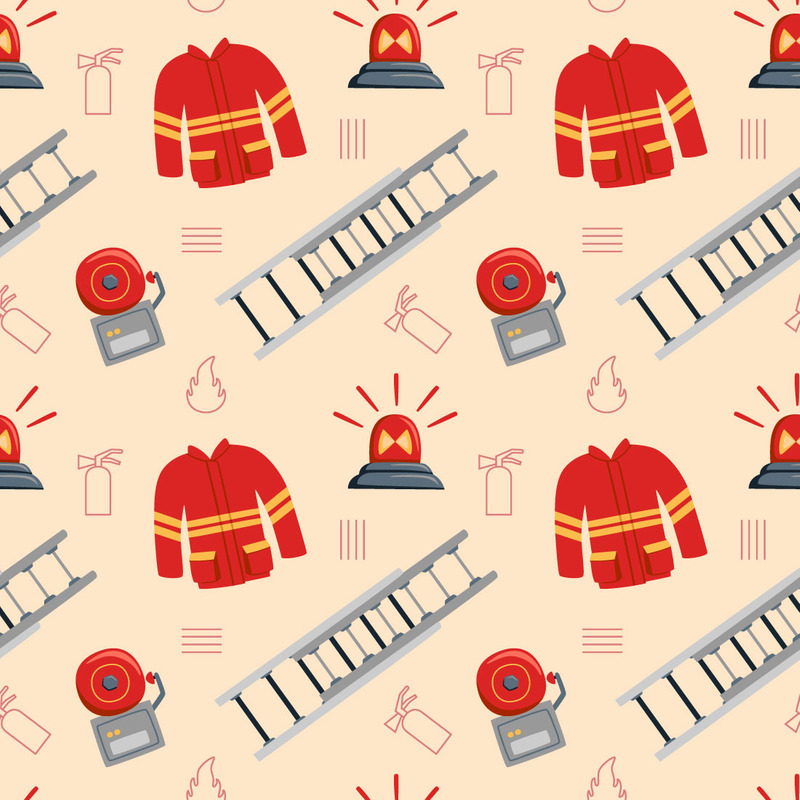 Firefighter Seamless Pattern - Features Image 3